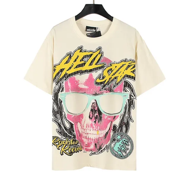 Hellstar Rock Skull Graphic Print Oversized T-Shirt 4