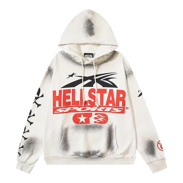 Hellstar Sports Graphic Acid-Wash Oversized Hoodie 2