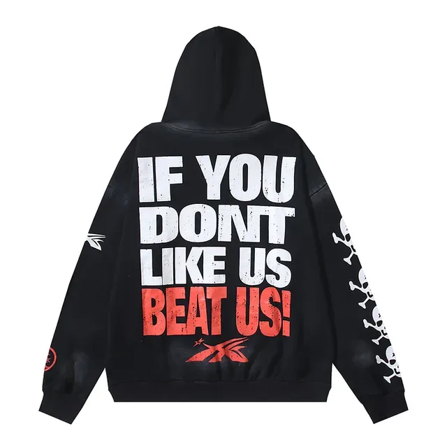 Hellstar Sports Graphic Acid-Wash Oversized Hoodie 5