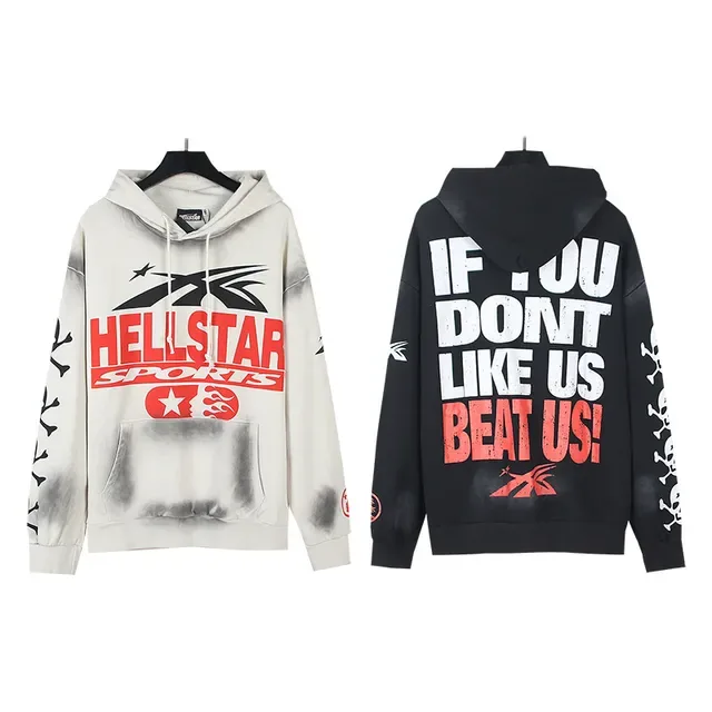 Hellstar Sports Graphic Acid-Wash Oversized Hoodie 6