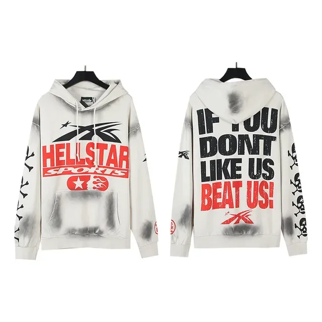 Hellstar Sports Graphic Acid-Wash Oversized Hoodie 7