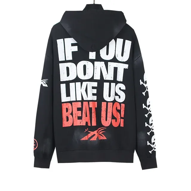 Hellstar Sports Graphic Acid-Wash Oversized Hoodie 10