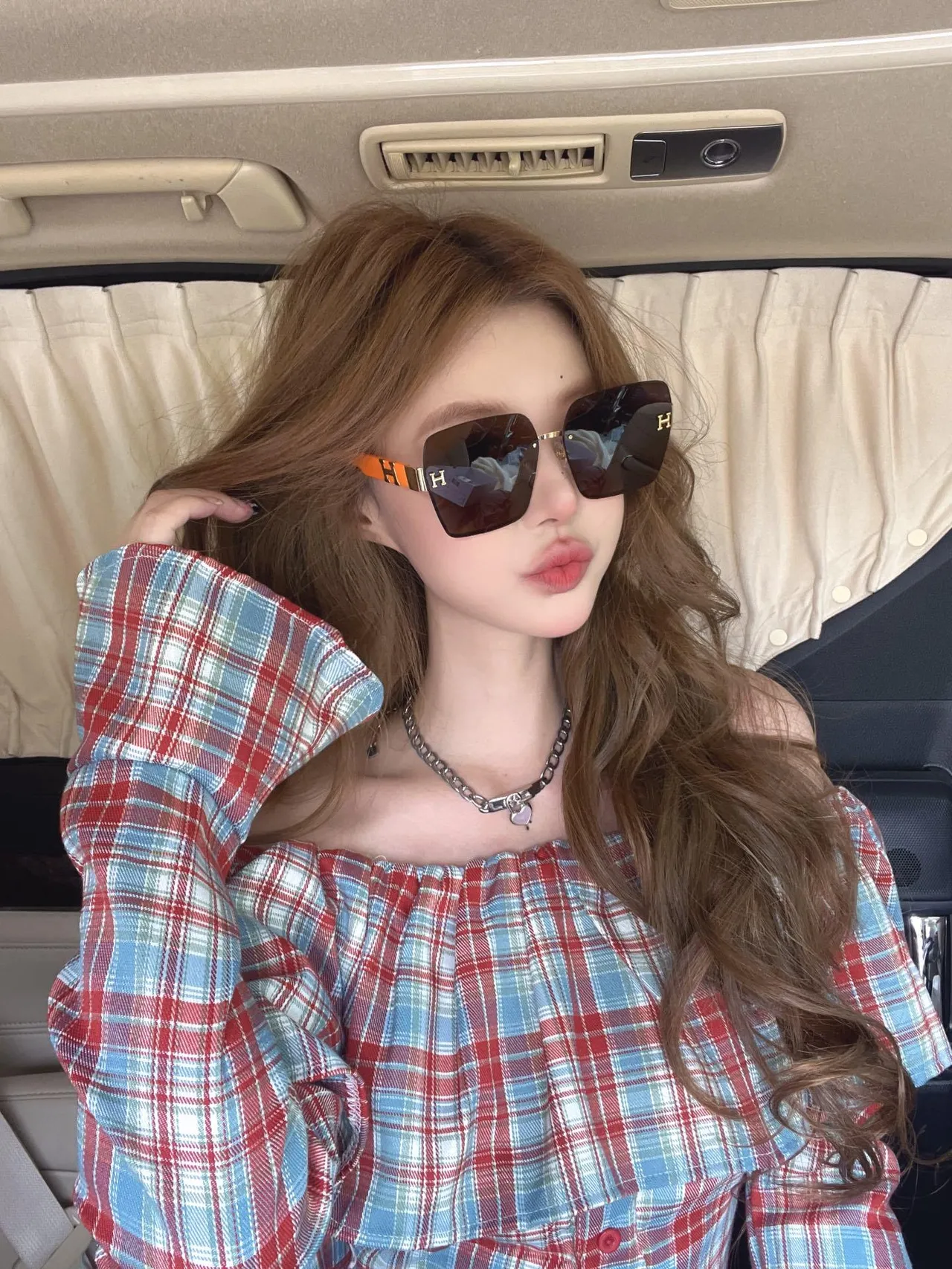 Hermès H Collection Rimless Gold-Tone Black Acetate Sunglasses 2