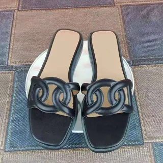 Hermès Oran أسود Interlocking H حزام नعाल