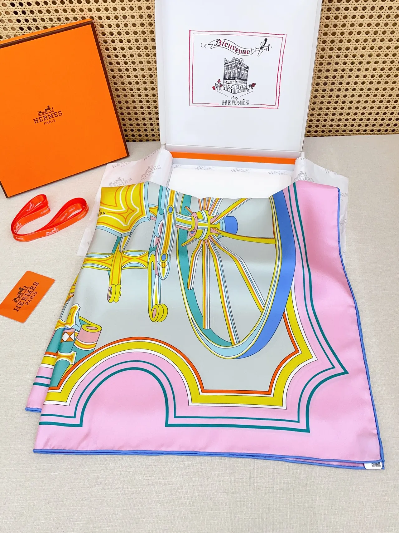 Hermès Phaeton's Wheel 90cm रेशम स्कार्फ 8