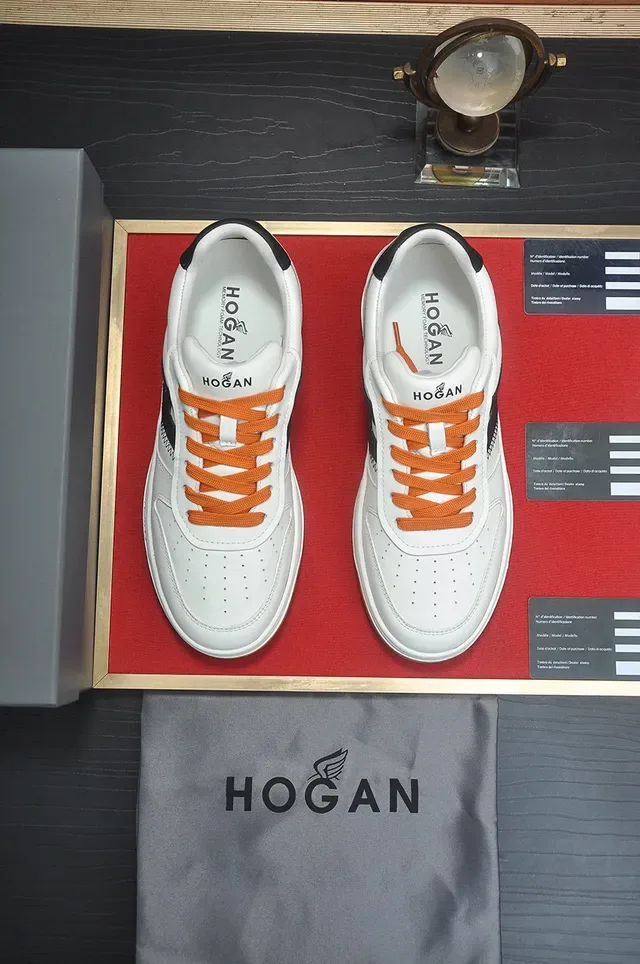 Hogan 白黑低帮分层中底生活方式运动鞋 3