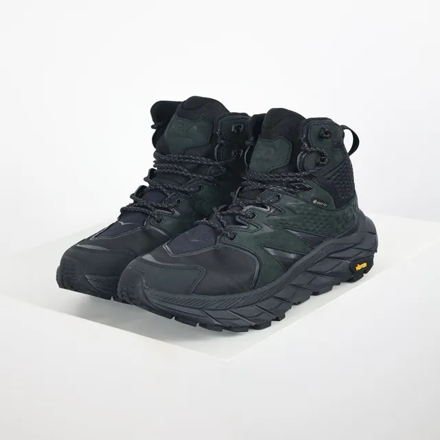 Hoka أسود أخضر عسكري عالية GORE-TEX مبطنة أحذية المشي الجبلي 2
