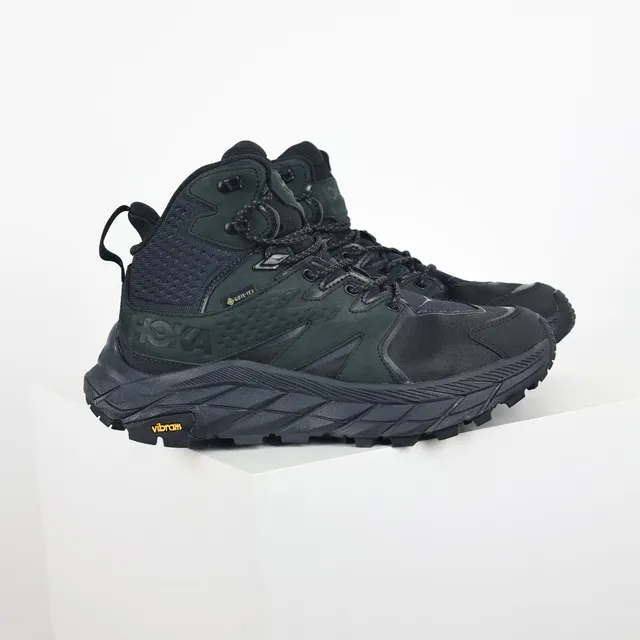 Hoka أسود أخضر عسكري عالية GORE-TEX مبطنة أحذية المشي الجبلي 3