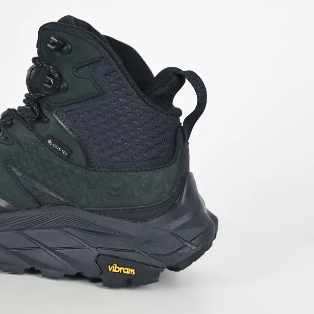 Hoka أسود أخضر عسكري عالية GORE-TEX مبطنة أحذية المشي الجبلي 4