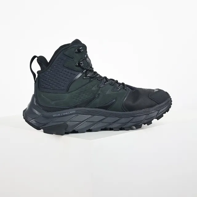 Hoka أسود أخضر عسكري عالية GORE-TEX مبطنة أحذية المشي الجبلي 7