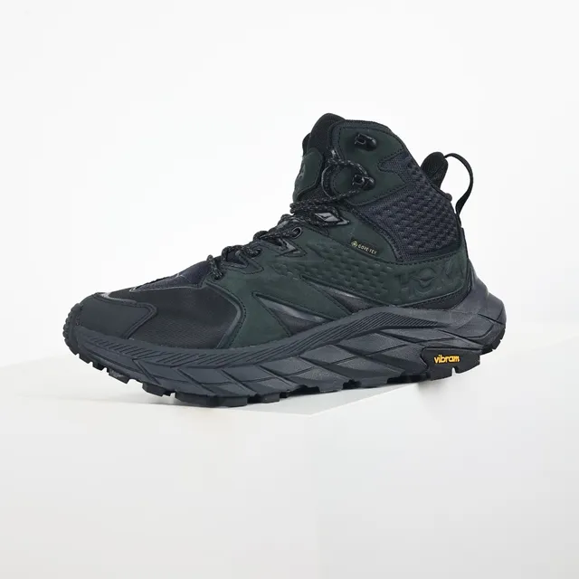 Hoka أسود أخضر عسكري عالية GORE-TEX مبطنة أحذية المشي الجبلي 9