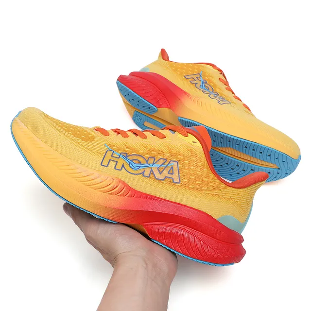 Hoka Mach 6 Jaune Orange Rouge Bleu Chaussures de course 2