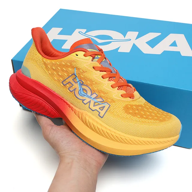 Hoka Mach 6 Jaune Orange Rouge Bleu Chaussures de course 8