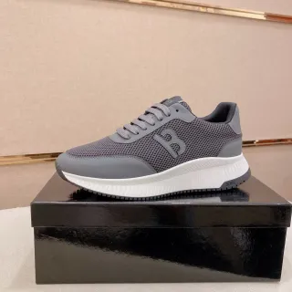 Hugo Boss Chaussures Lifestyle Gris Blanc Tige Maille Empiècements Synthétiques