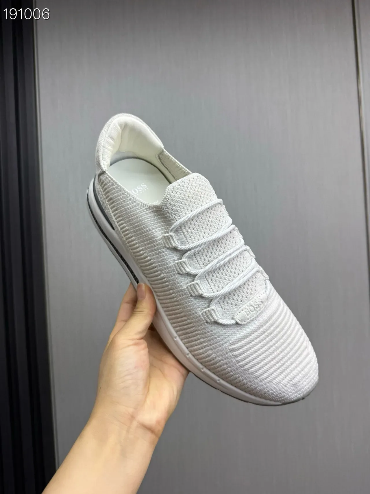 Hugo Boss Knit Ribbed Lifestyle Sneakers 3