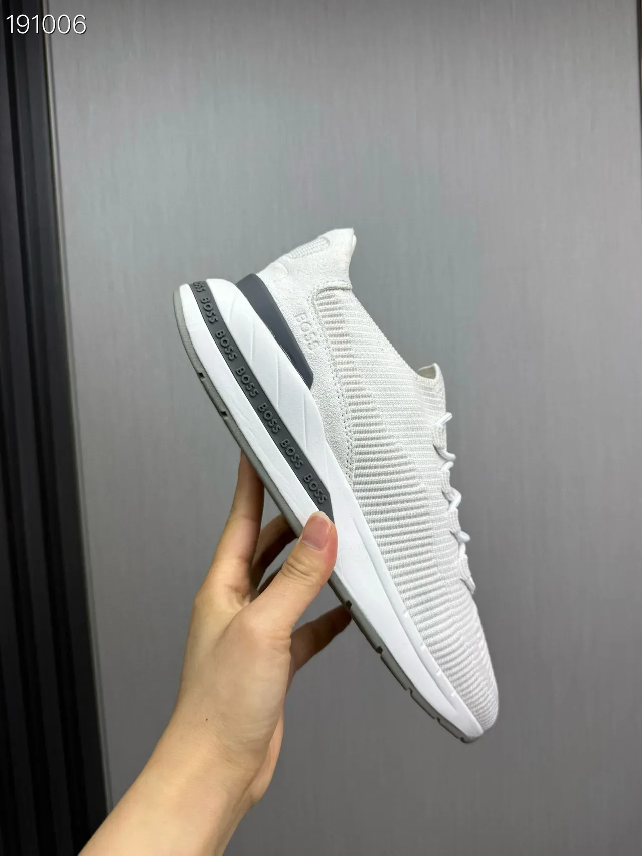 Hugo Boss Knit Ribbed Lifestyle Sneakers 4