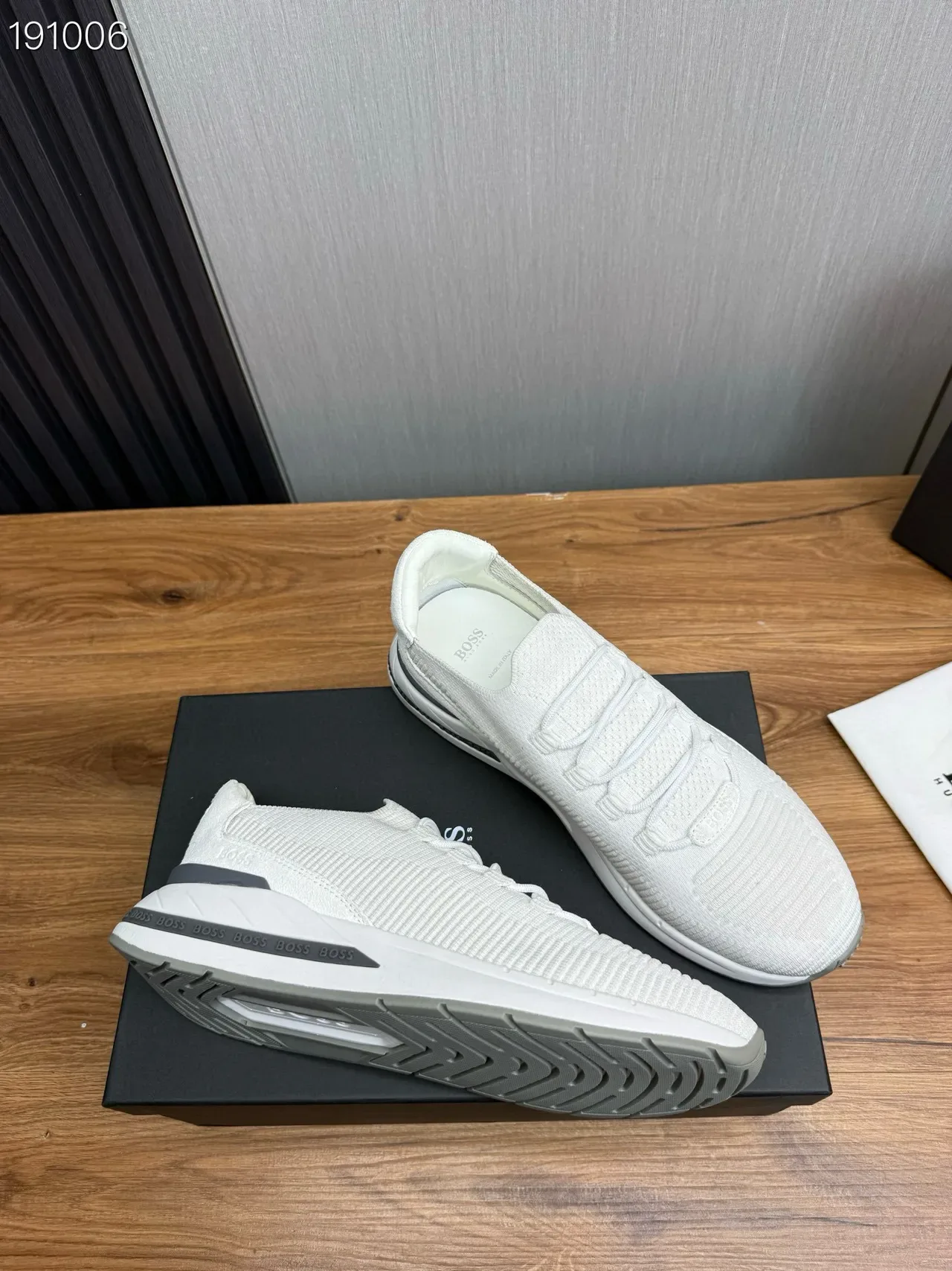 Hugo Boss Knit Ribbed Lifestyle Sneakers 7