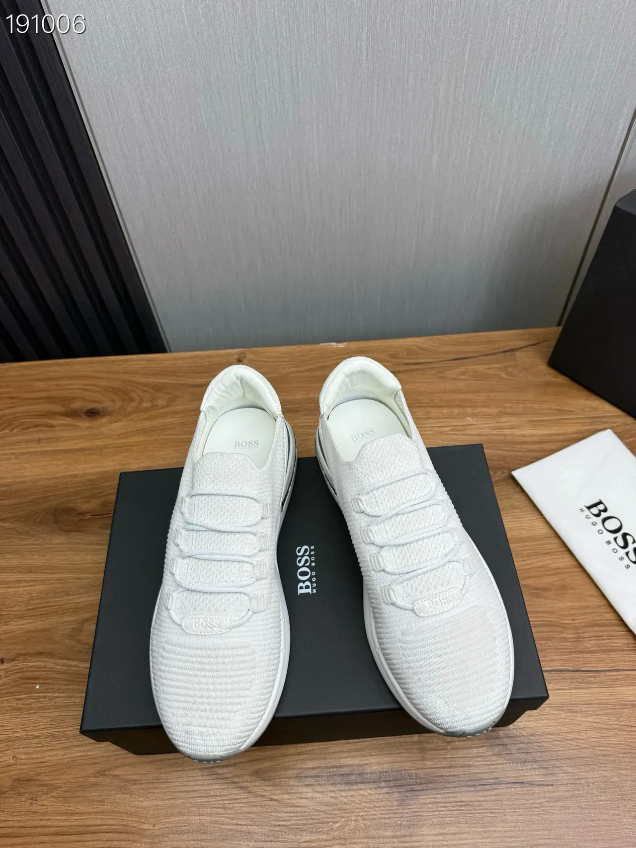Hugo Boss Knit Ribbed Lifestyle Sneakers 8