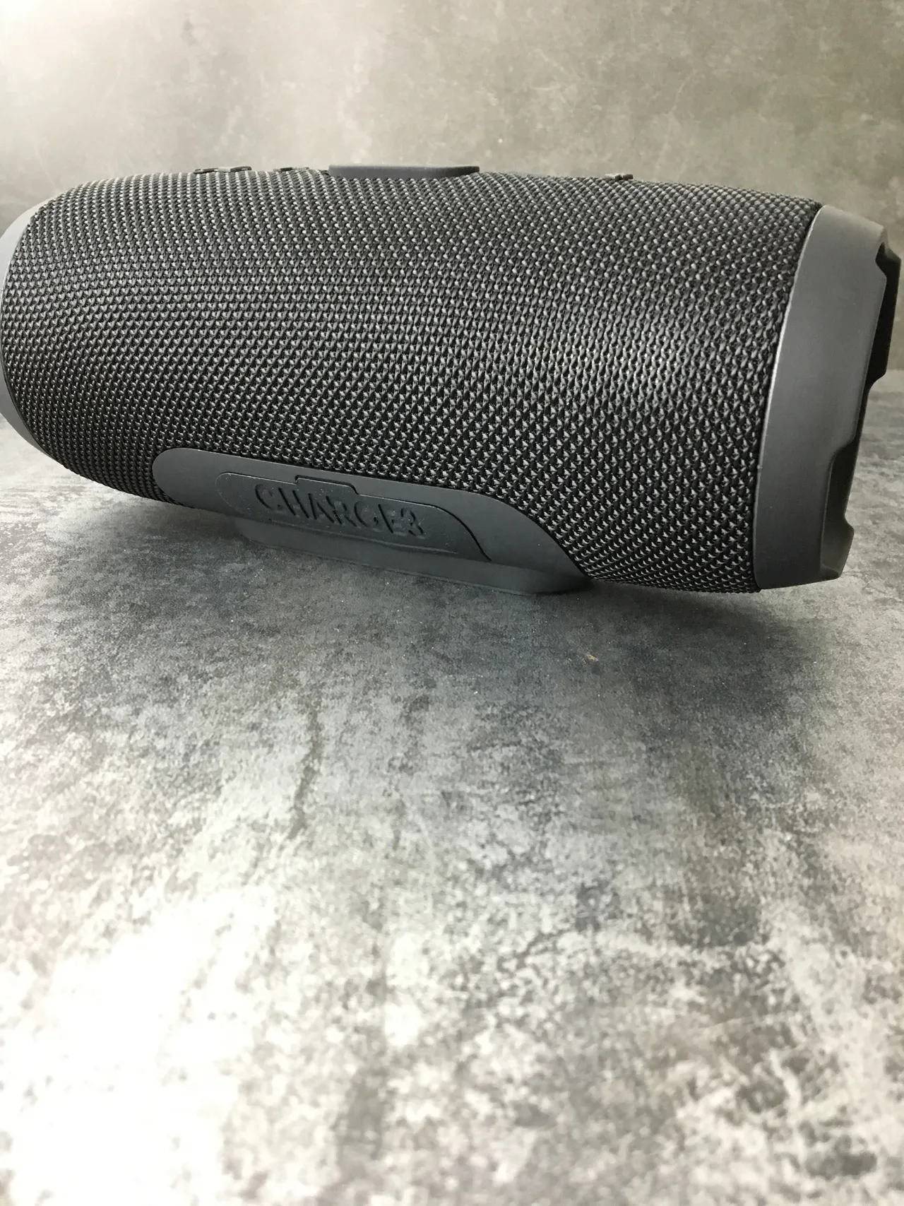 JBL Charge Preto Cinza Cilíndrico Tecido Tricotado Grelha Altifalante Portátil 7