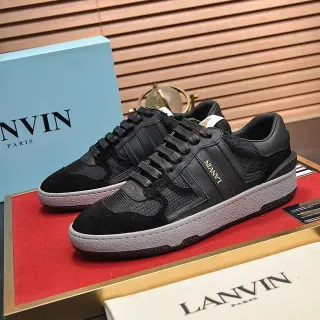 Lanvin Black and Gray Lifestyle Sneakers