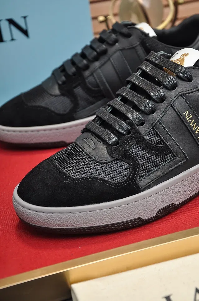 Lanvin Black and Gray Lifestyle Sneakers 2