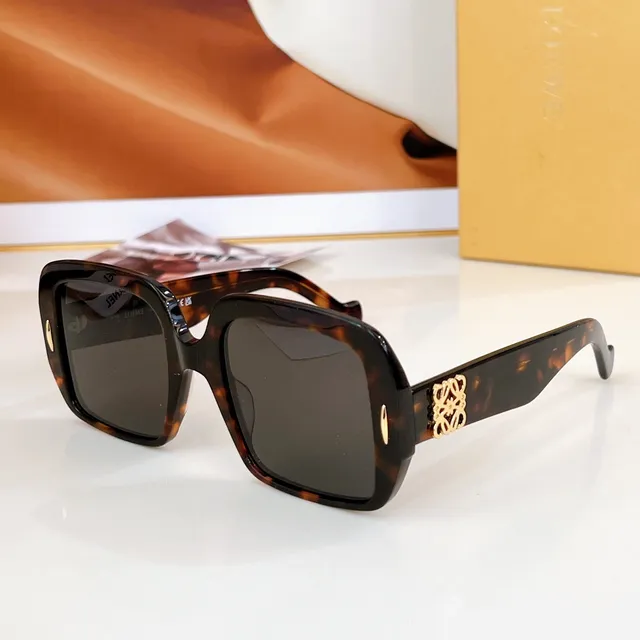 Loewe Anagram 超大方黑玳瑁太阳镜 6