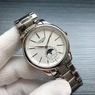 Longines Master Collection Moonphase White Dial Mechanical Watch