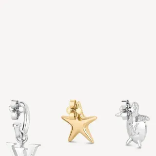 Louis Vuitton Aquatics Monogram أقراط تشارم نجم البحر وسلاحفة