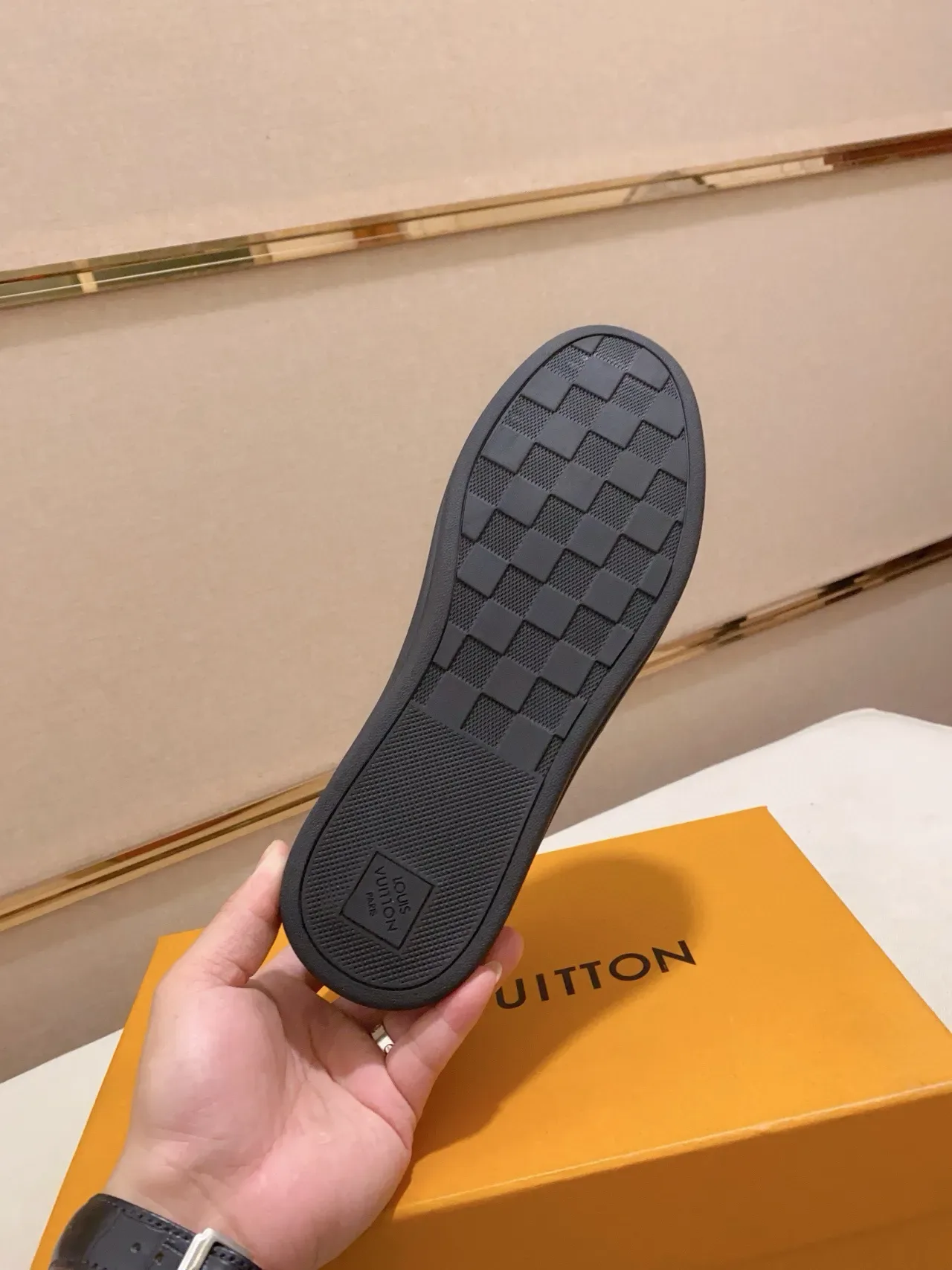 Louis Vuitton Black Slip-On Woven Leather Lifestyle Sneakers 3