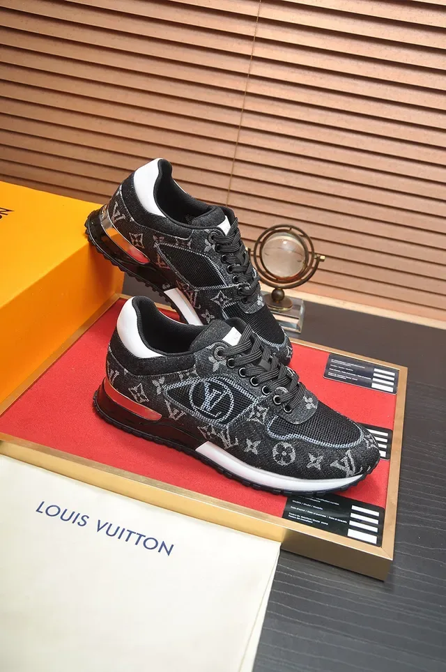 Louis Vuitton 黑白 印花 网面鞋面 透明鞋跟支架 生活方式运动鞋 6