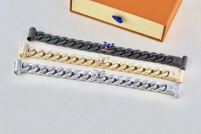 Louis Vuitton Chain Link Bracelet Silver-Tone Metal Bracelet 2