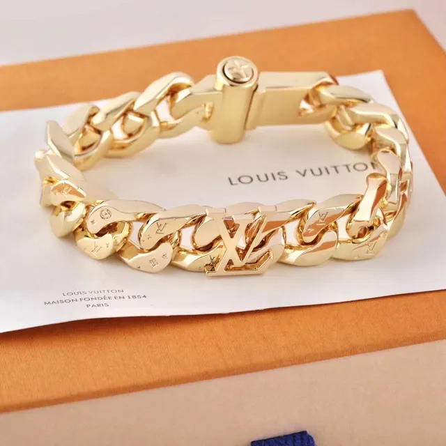 Louis Vuitton Chain Link Bracelet Silver-Tone Metal Bracelet 5