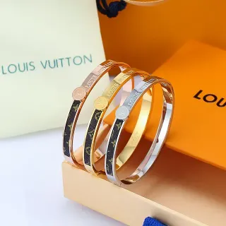 لويس فيتون بنجل صلب أسود ذهبي مونوغرام كانفاس إنلاي
