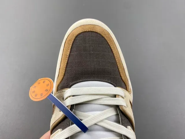 Louis Vuitton Gray Beige Layered Mixed-Material Upper Asymmetrical Sculpted Midsole Lifestyle Sneakers 5