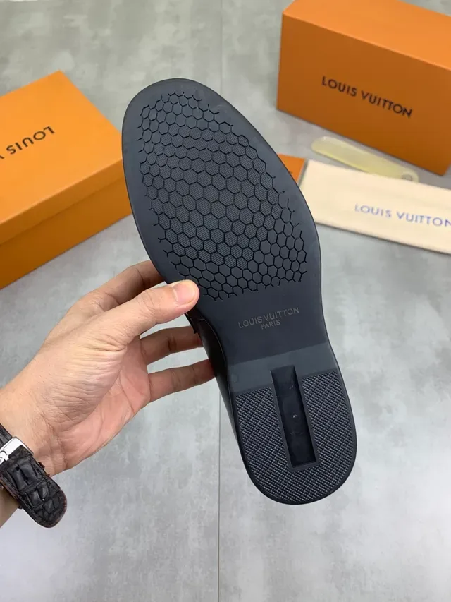 Louis Vuitton Horsebit 1955 Loafer de couro preto 2