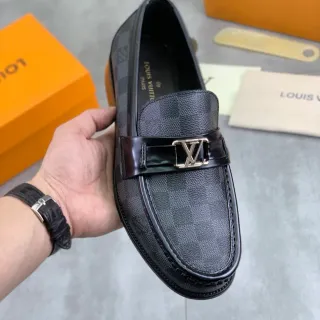 لويس فيتون لوافر أسود Damier Check جلد لوافر