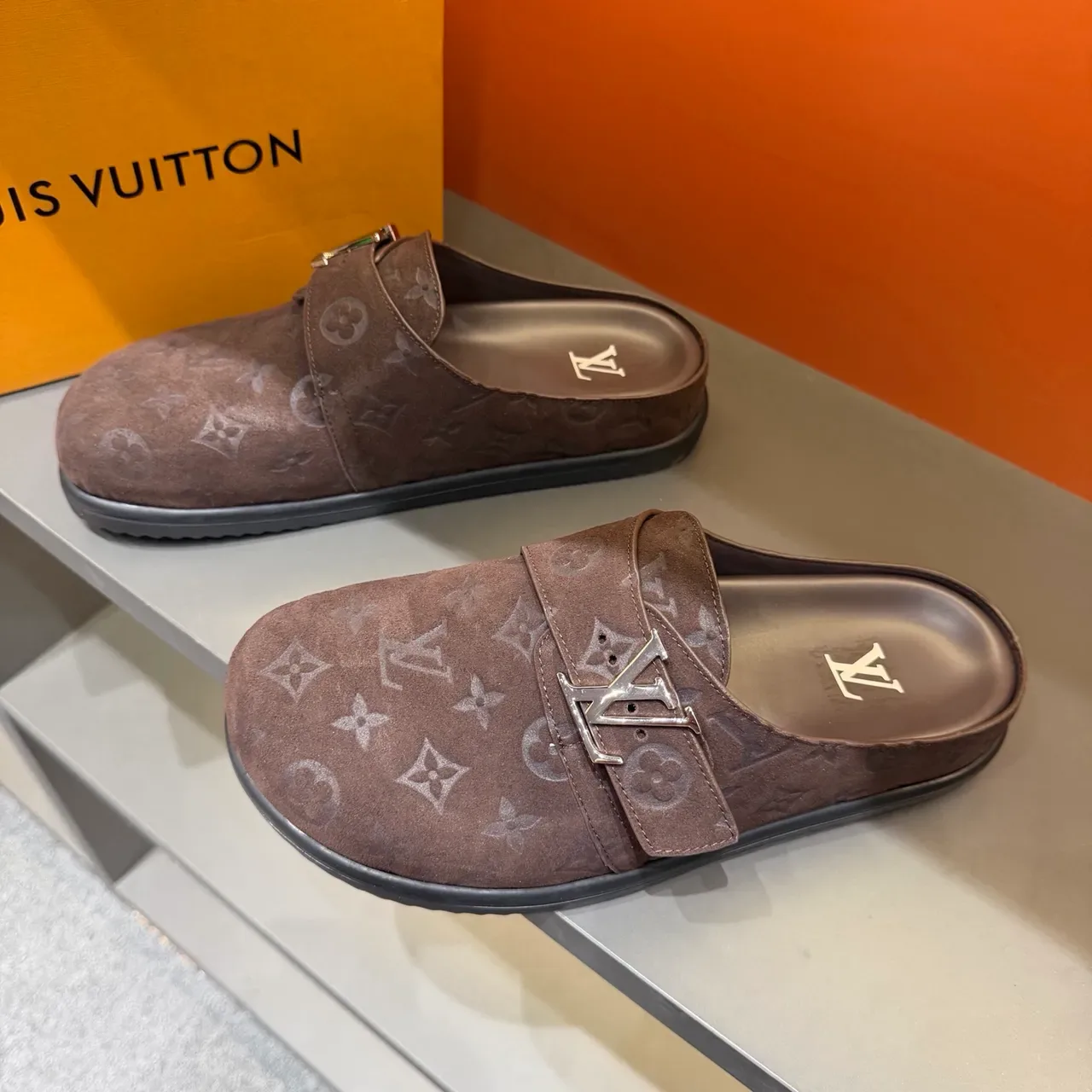Louis Vuitton Loafer Brown Beige Monogrammed Buckle-Strap Loafer 11