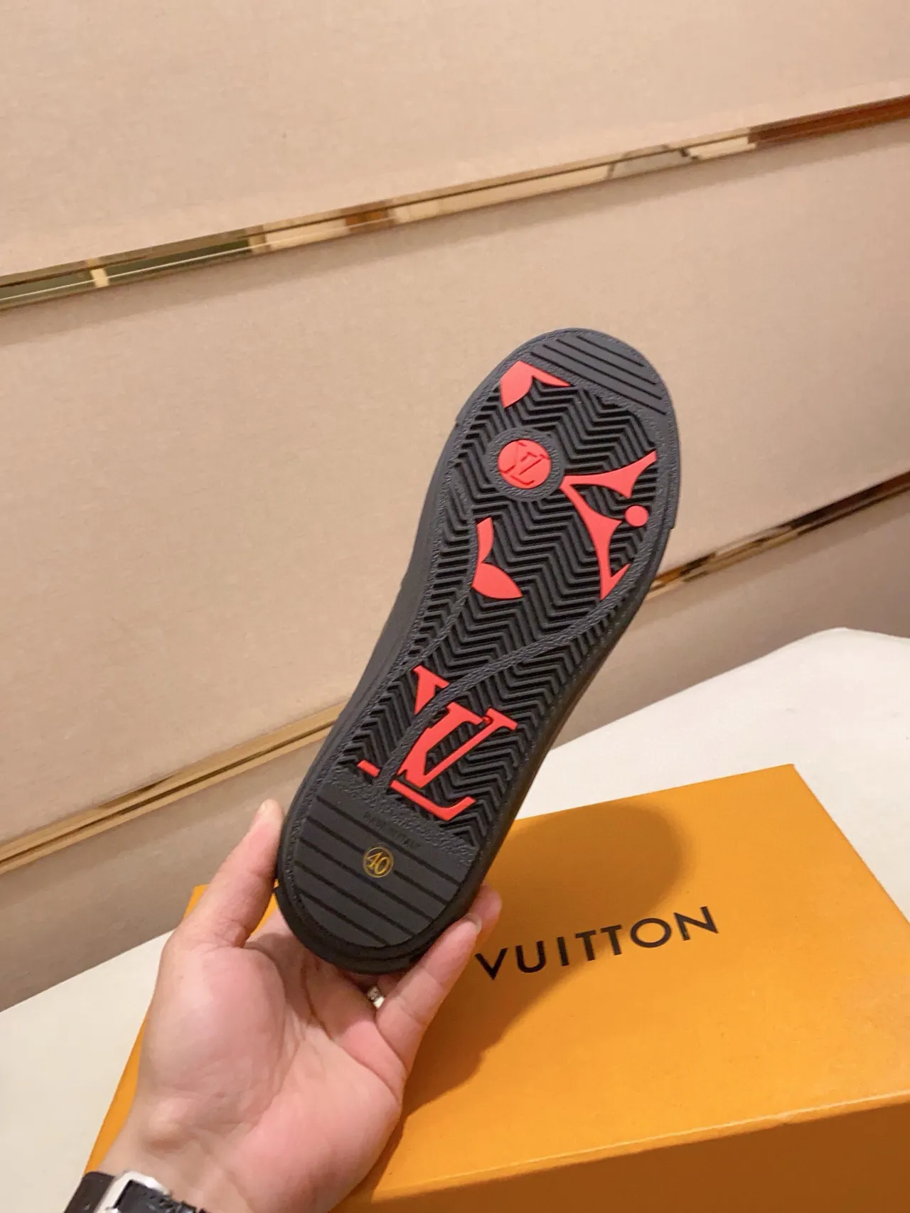 Louis Vuitton LV Trainer Monogram Empreinte Brown Lifestyle Sneakers 9