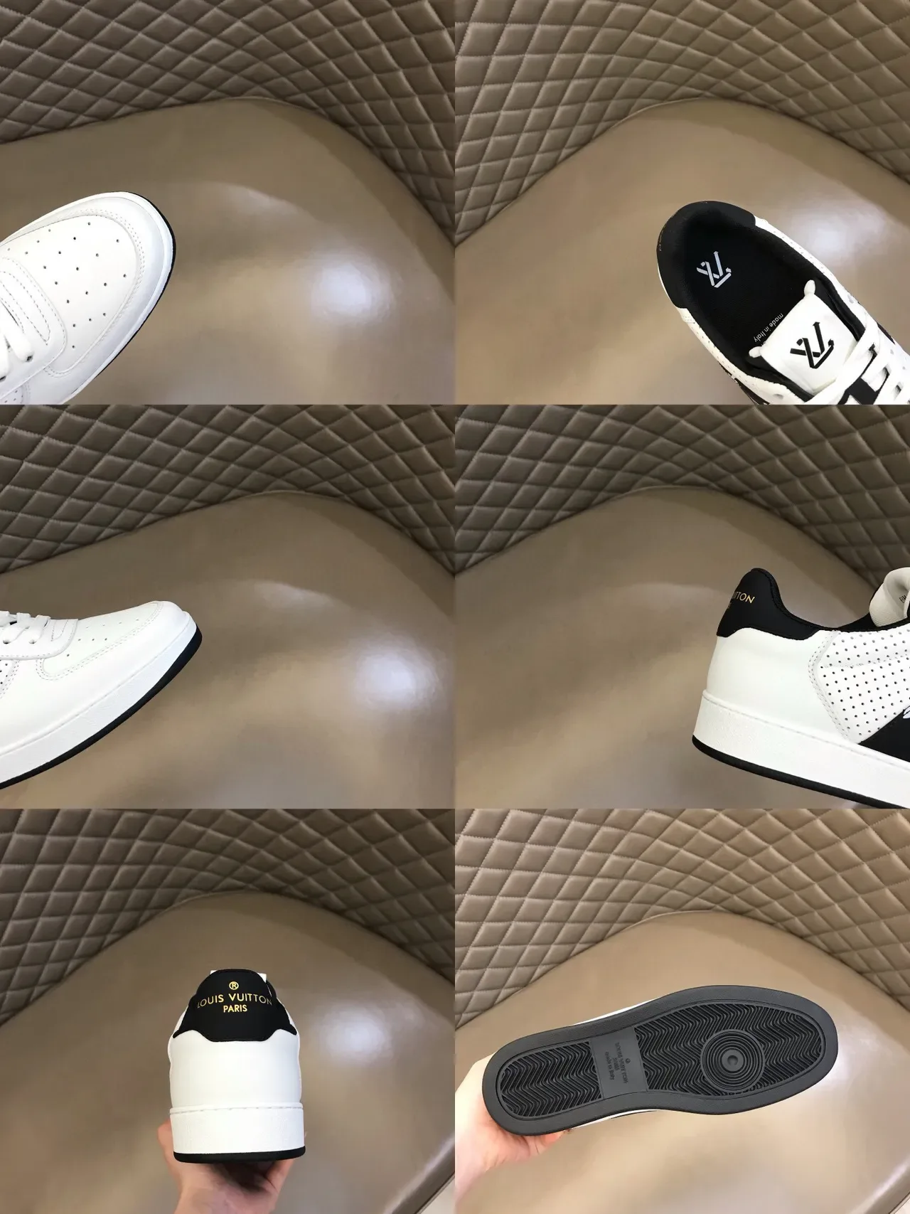 Louis Vuitton LV Trainer Baskets Lifestyle Blanches et Noires 2