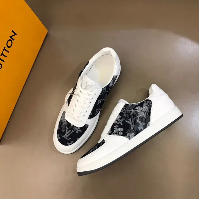 Louis Vuitton LV Trainer White and Navy Monogram Lifestyle Sneakers 8