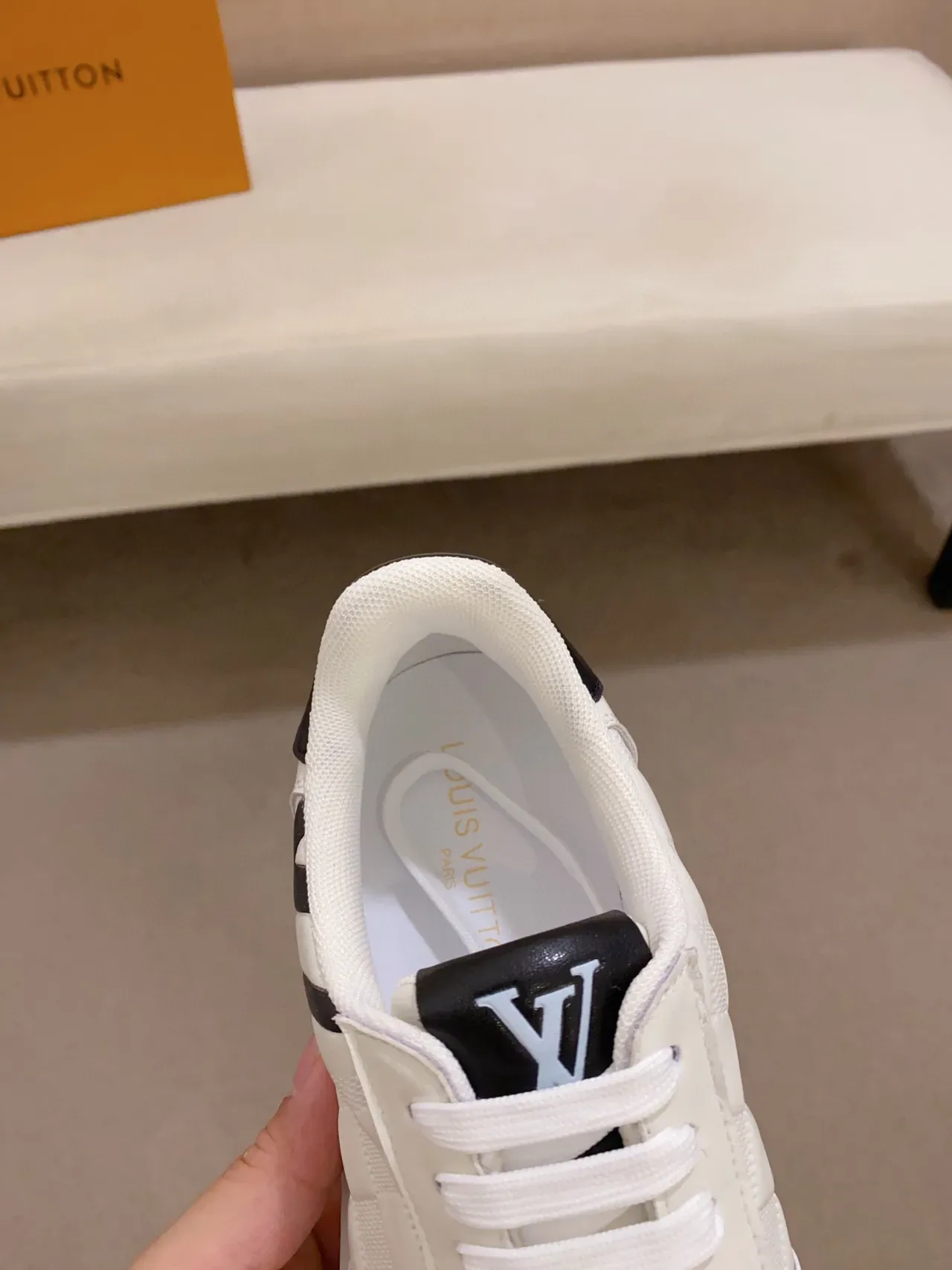 Louis Vuitton LV Trainer White Black Quilted Monogram Canvas Low-Top Lifestyle Sneakers 5