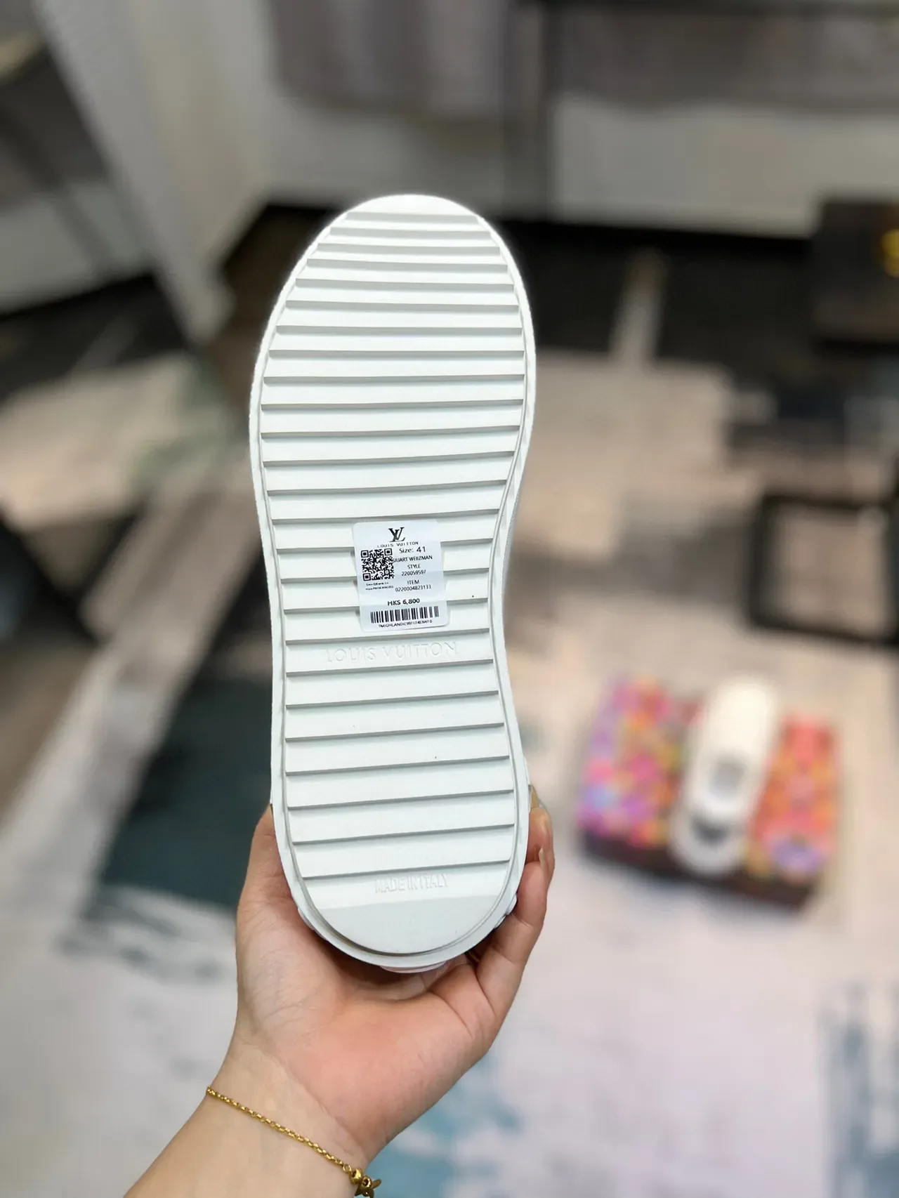 Louis Vuitton LV Trainer White Embossed Monogram Platform Sole Lifestyle Sneakers 2