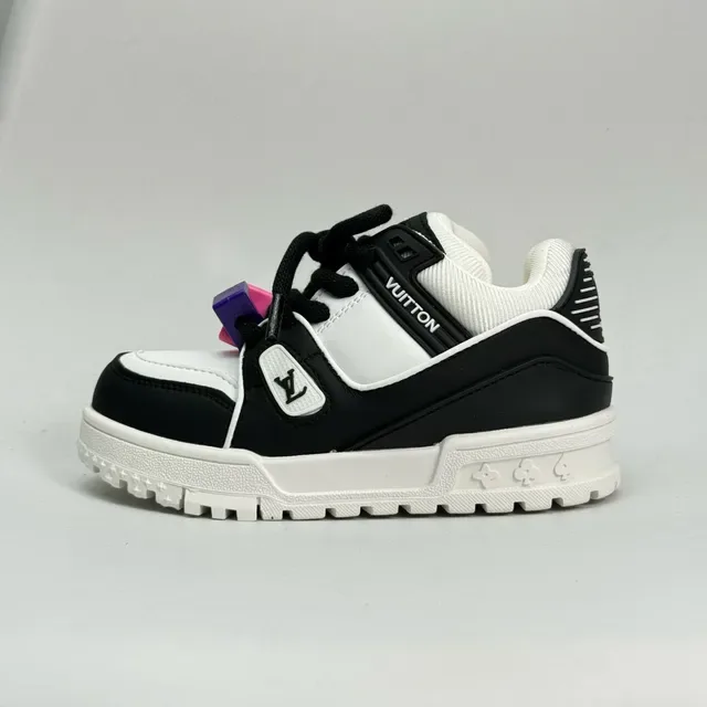 Louis Vuitton LV Trainer White Gray Chunky Sole Layered Overlays Lifestyle Sneakers 6