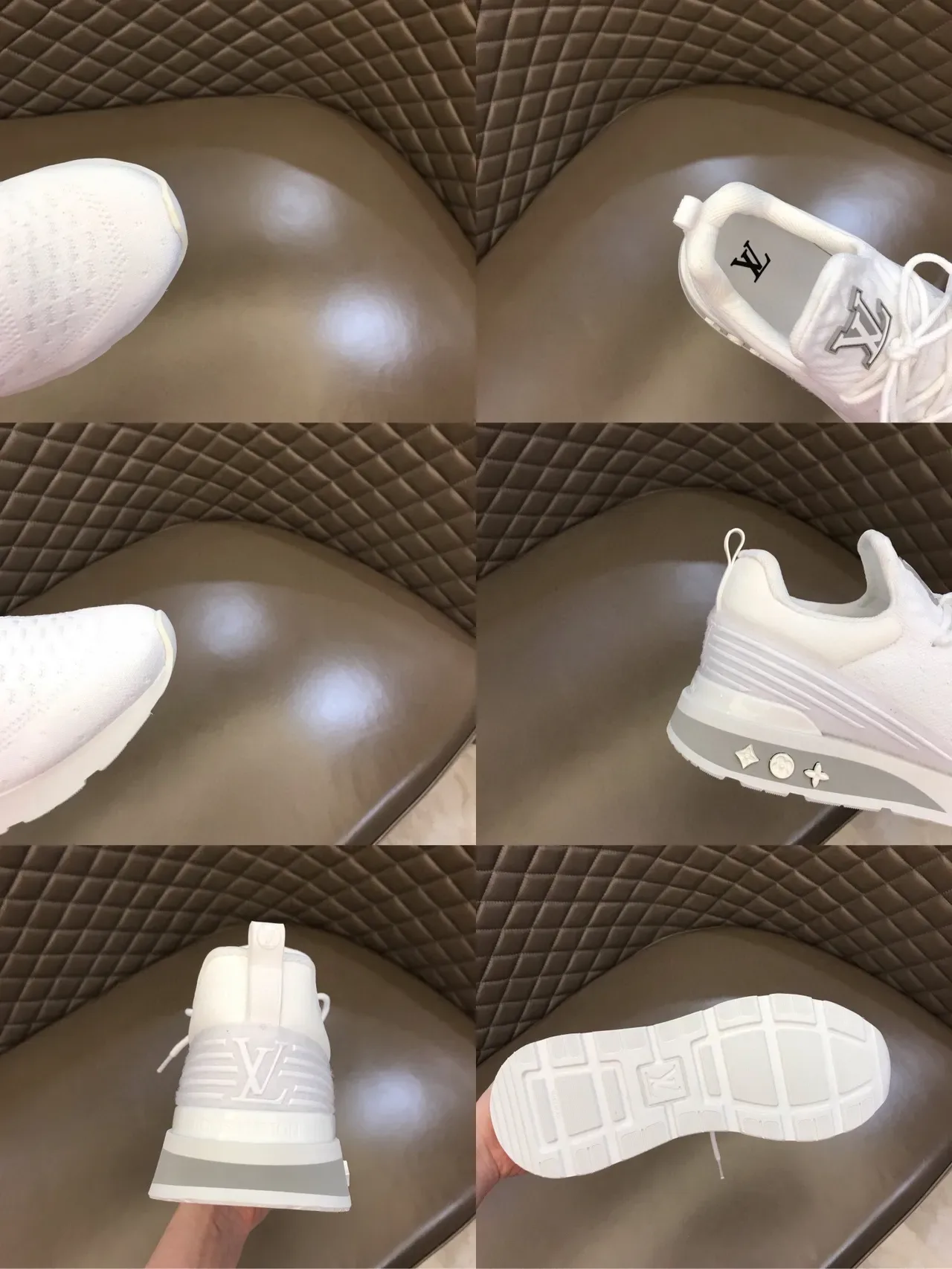 路易威登 LV Trainer 白灰色 针织鞋面 雕塑中底 生活方式运动鞋 3