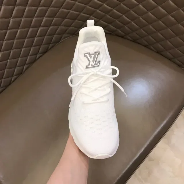 路易威登 LV Trainer 白灰色 针织鞋面 雕塑中底 生活方式运动鞋 4