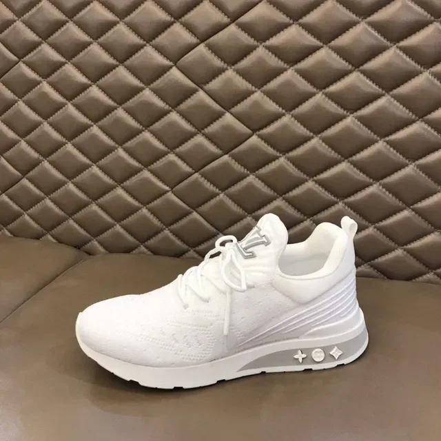 路易威登 LV Trainer 白灰色 针织鞋面 雕塑中底 生活方式运动鞋 5