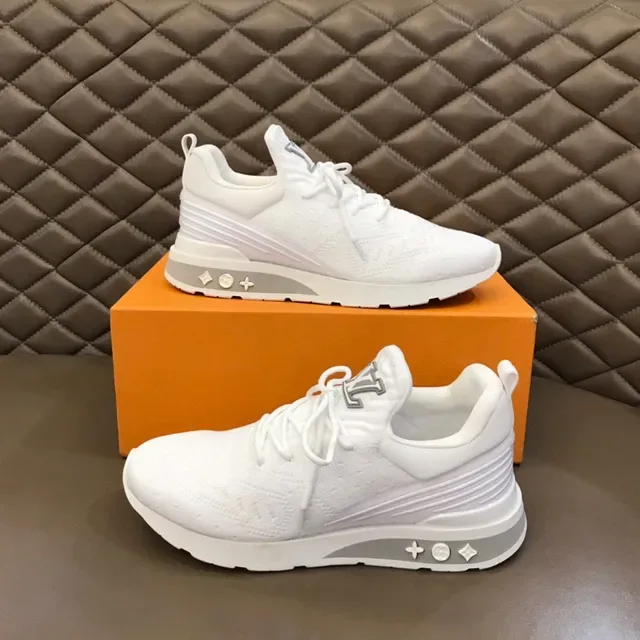 路易威登 LV Trainer 白灰色 针织鞋面 雕塑中底 生活方式运动鞋 7