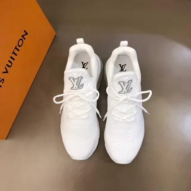 路易威登 LV Trainer 白灰色 针织鞋面 雕塑中底 生活方式运动鞋 8