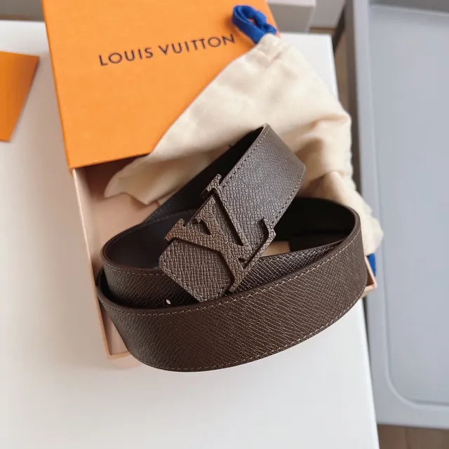 Louis Vuitton LV Twist Brown Black Buckle Epi Textured Leather Belt 3