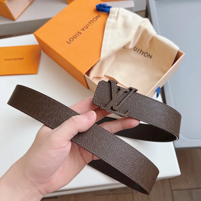 Louis Vuitton LV Twist Brown Black Buckle Epi Textured Leather Belt 4